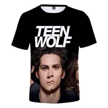 Teen Wolf O-vratu Kratek Rokav Tee Vrhovi