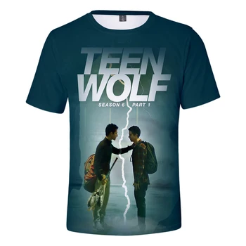 Teen Wolf O-vratu Kratek Rokav Tee Vrhovi