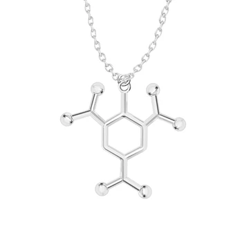 Trinitrotolu Molekule Ogrlica Znanost Molekule Nakit Marihuane Obesek S 50 Povezavo Verige Prevleka Za Kemijo, Modni Nakit