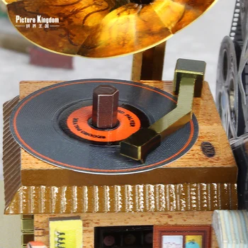 Slika Kraljestva 3D Kovinski Nano Puzzle Otroštva zabaven Video trgovina Model Kompleti DIY Laser Cut Sestavljanje Sestavljanke, Igrače Za Otroke, Odrasle