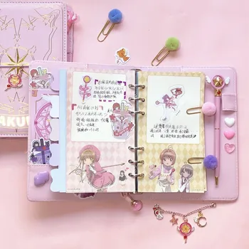 Japonski Anime Cardcaptor Sakura Svoboden-leaf Dnevnik Zvezek Zbirke Srčkan Potni List Priročnik Študent Dnevnik Darilo za Rojstni dan