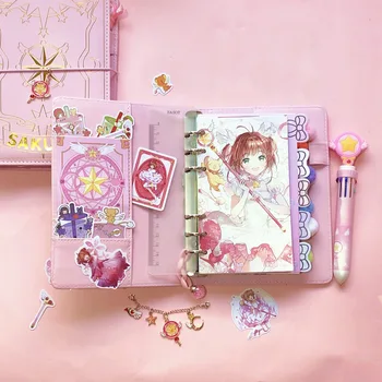 Japonski Anime Cardcaptor Sakura Svoboden-leaf Dnevnik Zvezek Zbirke Srčkan Potni List Priročnik Študent Dnevnik Darilo za Rojstni dan