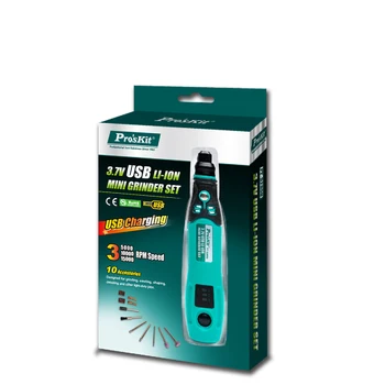 Pro'sKit PT-5205U 3,7 V USB Polnjenje Električni Mlinček Set Mini Električni Vrtalnik Vijačnik Graverja Za Brušenje, Rezkanje Poliranje