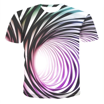 2021 Poletje Novi tridimenzionalni 3D Zavrtimo T-shirt Moški In Ženske Priložnostne 3DT Majica Kratek sleeved Harajuku Hip-hop Srčkan T-shirt