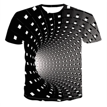 2021 Poletje Novi tridimenzionalni 3D Zavrtimo T-shirt Moški In Ženske Priložnostne 3DT Majica Kratek sleeved Harajuku Hip-hop Srčkan T-shirt