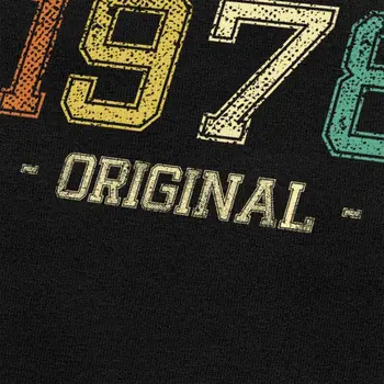 Vintage Rojen Leta 1978 T-shirt Moški Novost T Majica Kratek Rokav, Bombaž 43nd 43 Let, Darilo za Rojstni dan Tshirt Edinstveno Tee Vrh