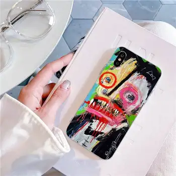 MaiYaCa Minason Jean Michel Basquiat Umetnosti Coque Lupini Primeru Telefon za iPhone 11 pro XS MAX 8 7 6 6S Plus X 5S SE 2020 XR fundas