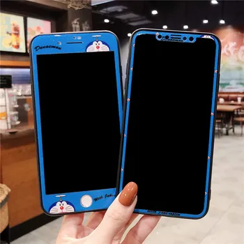 GYKZ 360 Celotno Telo, Zaščitni Zaslon Telefona Primeru Za iPhone XS MAX XR X 7 8 6 6s Plus Risanka Doraemon Mehko Hrbtni Pokrovček Coque Capa