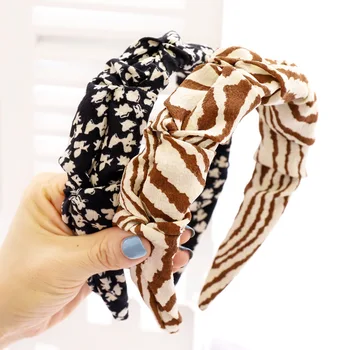 Cvet Leopard Zebra Print Scrunchies Hairband Glavo za Ženske, Dekleta, Lase Pribor