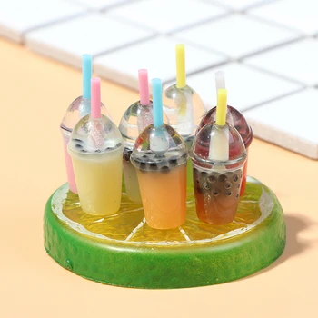5Pcs Lutke Miniaturni Sladoled Skodelico Kave Piti Pretvarjati Hrano Lutke Dekor Za 1:6 Lestvici Lutka Kuhinja Igrače