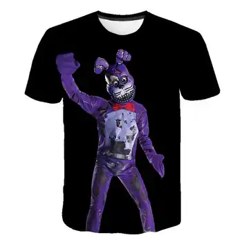Rojstni dan otroci t shirt Pet Noči na Freddy 3d natisnjeni t-majice fantje dekleta modni kratek rokav tshirts FNAF Otroka, t-shirt