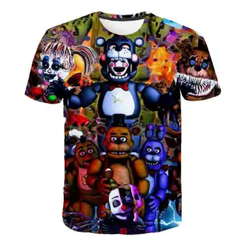 Rojstni dan otroci t shirt Pet Noči na Freddy 3d natisnjeni t-majice fantje dekleta modni kratek rokav tshirts FNAF Otroka, t-shirt