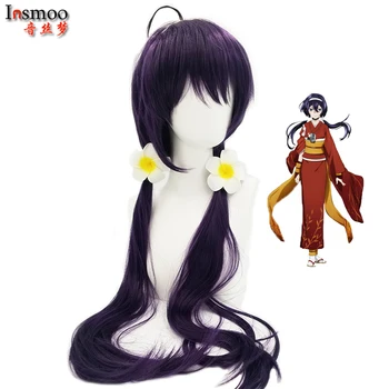 Anime Bungou Potepuške Pse Cosplay Lasuljo Kyouka Izumi Lase, ki so Prosta pribor za lase Dolgo Vijolično Dvojno Čop Halloween Kostum cosplay