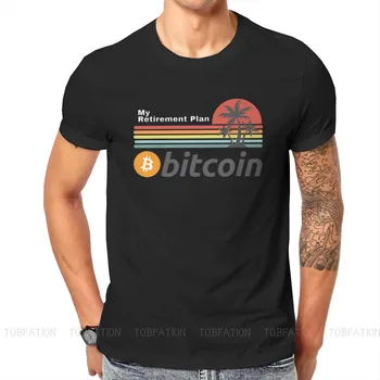 Bitcoin Cryptocurrency Meme Moj pokojninski Tshirt Klasična Moda moška Oblačila Vrhovi Plus Velikost Bombaž O-Neck Majica s kratkimi rokavi