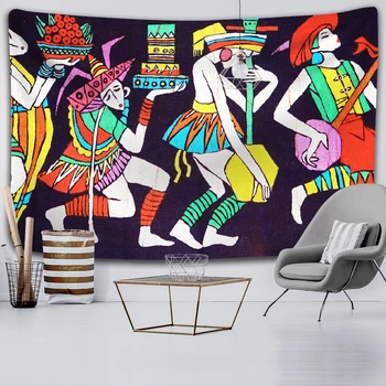 Čarobno retro polico tapiserija umetnosti steni visi tapiserija bedspread doma dekoracijo v ozadju stene