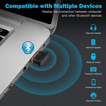 Bluetooth V4.0 USB Adapter USB Dongle, Bluetooth, Sprejemnik za Prenos Brezžični Adapter Za Prenosni RAČUNALNIK Podpira operacijski sistem Windows 10,8,7,Vista/XP