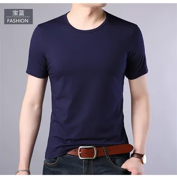 B1005-Kratka sleeved majica s kratkimi rokavi moški 1 poletnih nov trend korejska različica bombaž pomlad moške krog vratu pol-sleeved oblačila