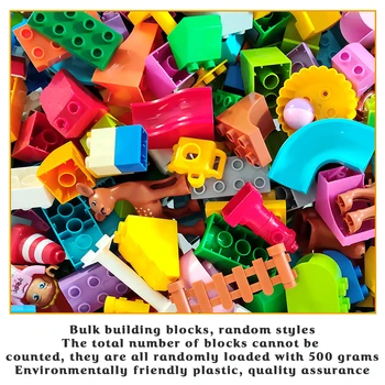 Blok 1 catty velikih delcev v razsutem stanju, je dejal jin dodal s 500 gramov vrtec gradniki igrače