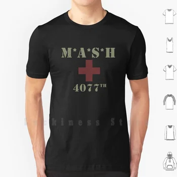 Mash ( Stiski Pogled ) T Shirt DIY Bombaž 6xl Mash 4077 4077th M A S H Hawkeye Kinger Alan Alda korejski Vojni Komedija