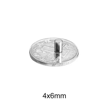 20~500pcs 4x6 elektro magnetics Iskanje Manjše močan Magnet, 4 mm X 6 mm Majhni Magneti 4x6mm Neodymium Disk Magneti 4*6 mm N35
