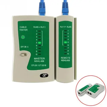 Strokovno Omrežni Kabel Tester RJ11 RJ45 RJ12 CAT5 UTP LAN Kabel Tester Detektorja Oddaljen Preskus Orodja za Mreženje, Belo in Zeleno