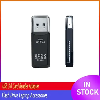 Super Hitrost USB 3.0 Pomnilnik kartica SD Card Reader Adapter Za Micro SD SDXC T-Bliskavica TF Mini Pomnilniško Kartico Bralec Adapter 2-v-1