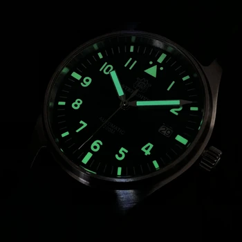 STEELDIVE Pilotni Watch Automatic Mehanski Potapljač Watch C3 Svetlobna ure Sapphire Kristalno 200m potop watch NH35 reloj hombre