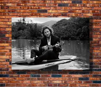 Novo Eddie Vedder Alternativne Rock Glasbe Vode -12x18 24x36 Darilo Umetnosti Plakat Platno Slikarstvo Doma Dekor