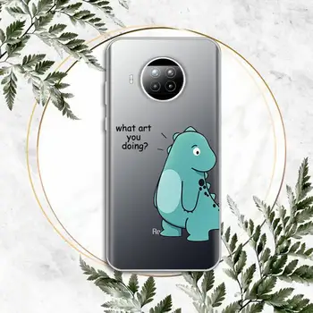 Srčkan Cartoon Živali Dinozaver Nekaj Telefon Primeru Pregleden za Xiaomi Redmi opomba 10 t 8 9 pro lite 11