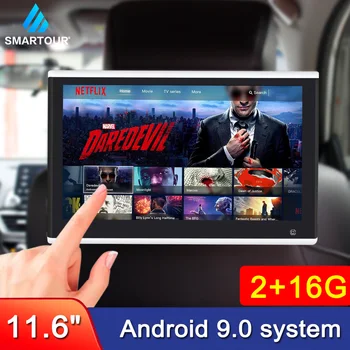 11.6-Inch Android 9.0 2GB+16GB Avto Vzglavnik Monitor 1080P MP5 WIFI/Bluetooth/USB/SD/FM/Ogledalo Povezavo Sedež Nazaj Multimedijski Predvajalnik