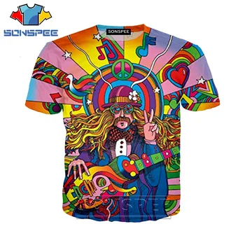 Anime 3D Tiskanja Hip Hop Majica s kratkimi rokavi Moški Hipi Glasbenik Ženske Modni T-shirt Otrok Harajuku Vrh Tees Smešne Majice Homme Tshirt A243