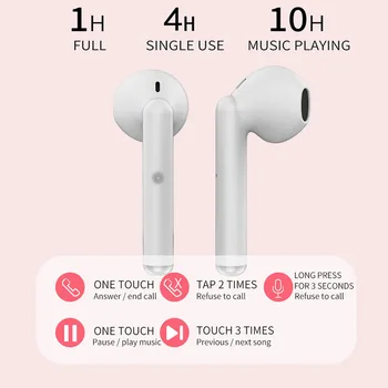 USLION Brezžične bluetooth slušalke 5.0 V Uho Glasbeni Zvok Slušalka Bluetooth Slušalke neprepustna Za iPhone 12 Pro Xiaomi Samsung