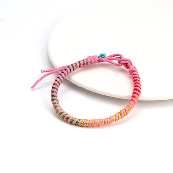WishCard barve vrv zapestnica moških in žensk, pribor za prilagoditev ročno ekipa preprosto Japonski spleteno vrv cute darila za del