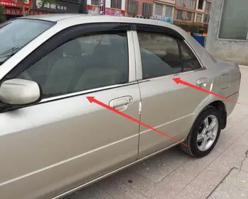Iz nerjavečega Jekla Chrome okensko Polico Trim Prekrivni za Mazda 323
