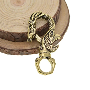 Medenina Vrtljivi Lbster Key Ring Zaponko 58 x 30 mm Nakit, Izdelava Keychain Obroči