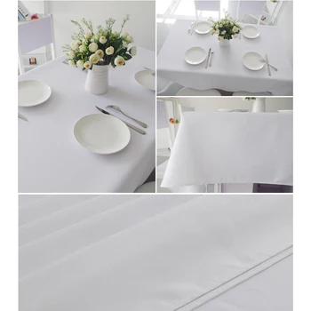 Beli prt prt pravokotne zadebelitev hotelski restavraciji stranka tabela konferenca prtom tkanina barva krpo