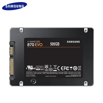 SAMSUNG SSD 870 EVO 1TB 500 GB 250 GB Notranji ssd do 530MB/s Trdi Disk SATA 2,5 Palca za Prenosni računalnik Namizni RAČUNALNIK