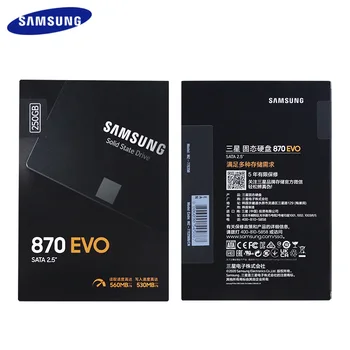 SAMSUNG SSD 870 EVO 1TB 500 GB 250 GB Notranji ssd do 530MB/s Trdi Disk SATA 2,5 Palca za Prenosni računalnik Namizni RAČUNALNIK