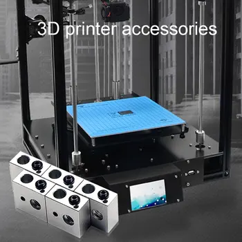 15pc/set 1.75 mm Grlo Cev+0,4 mm Iztiskanje Šob Tiskalnih Glav+Grelec Bloki Hotend Za MK8 Makerbot ANET A8 3D Tiskalnik
