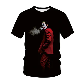 T-shirt Joker Filmi, 3D Tiskanja Ulične Zakaj je Tako Resen Moški Ženske Fashion Majica s kratkimi rokavi Klovn O-Vratu Kratkimi Rokavi Tshirt Moški Oblačila