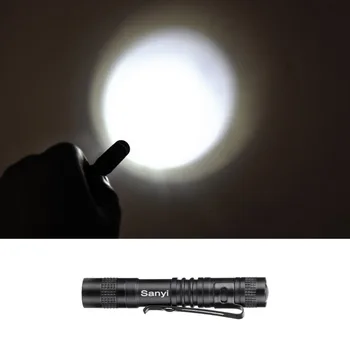 SANYI Nepremočljiva Mini Žep Penlight XPE-R3 LED Svetilko, Baklo, ki delajo pregled Svetloba 1 vklopite Način Prostem Kampiranje Svetlobe