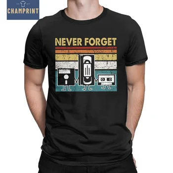 Nikoli ne Pozabite, Sarkastičen Grafika, Glasba T-Shirt za Moške, Cotton Tee Majica Kratek Rokav T Majice za Rojstni dan Oblačila