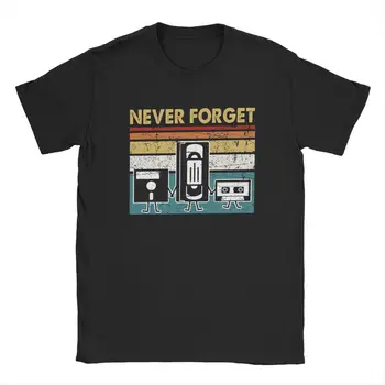 Nikoli ne Pozabite, Sarkastičen Grafika, Glasba T-Shirt za Moške, Cotton Tee Majica Kratek Rokav T Majice za Rojstni dan Oblačila