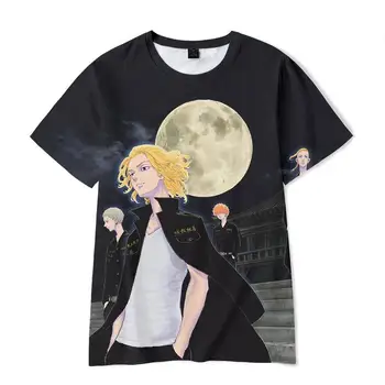 Tokio Revengers T shirt Manga Ken 3D Tiskanja Moški Ženske Modni Graphic T-majice Otroci Fant Dekle Hip Hop Vrhovi Tees Camisetas Hombre
