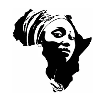 Afrika Ženska Zemljevid Nalepke, Nalepke, Plakati, Kavarna Vinil Steno Avto Nalepke Pegatina Nalepko Dekor Zidana Zemljevid Nalepka