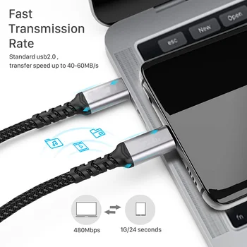 TQUQ USB C do USB C Kabel 100W 20V/5A, USB Tip C Hitro Polnjenje Kabel Za MacBook Pro 16