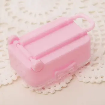 5 Kos/set Srčkan Plastičnih Bonbone, Škatle Mini Vozička Primeru Obliko Sladkarije Polje Prtljage Poroko, Rojstni dan Baby Tuš Dekoracijo Dobave