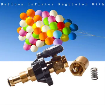1pc 145*135mm Reduciranje Tlaka Medenina Helij Latex Balon Inflator Regulator Z manometrom Za G5/8 Tank Ventili