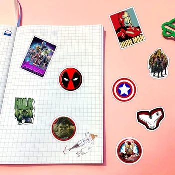 50Pcs Disney Marvel Avengers Nalepke Kul, Iron Man, Spiderman Anime Nepremočljiva Nalepke, Laptop Kitara Prtljage Otroci DIY Igrače