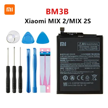 Xiao mi Originalni BM3B 3300mAh Baterija Za Xiaomi Mi MIX 2 /MIX 2S BM3B Visoke Kakovosti Telefon Zamenjava Baterije +Orodja